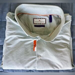 NWT✨Modern Ambition XXL Performance Button-Down Shirt 18–18.5 🚨